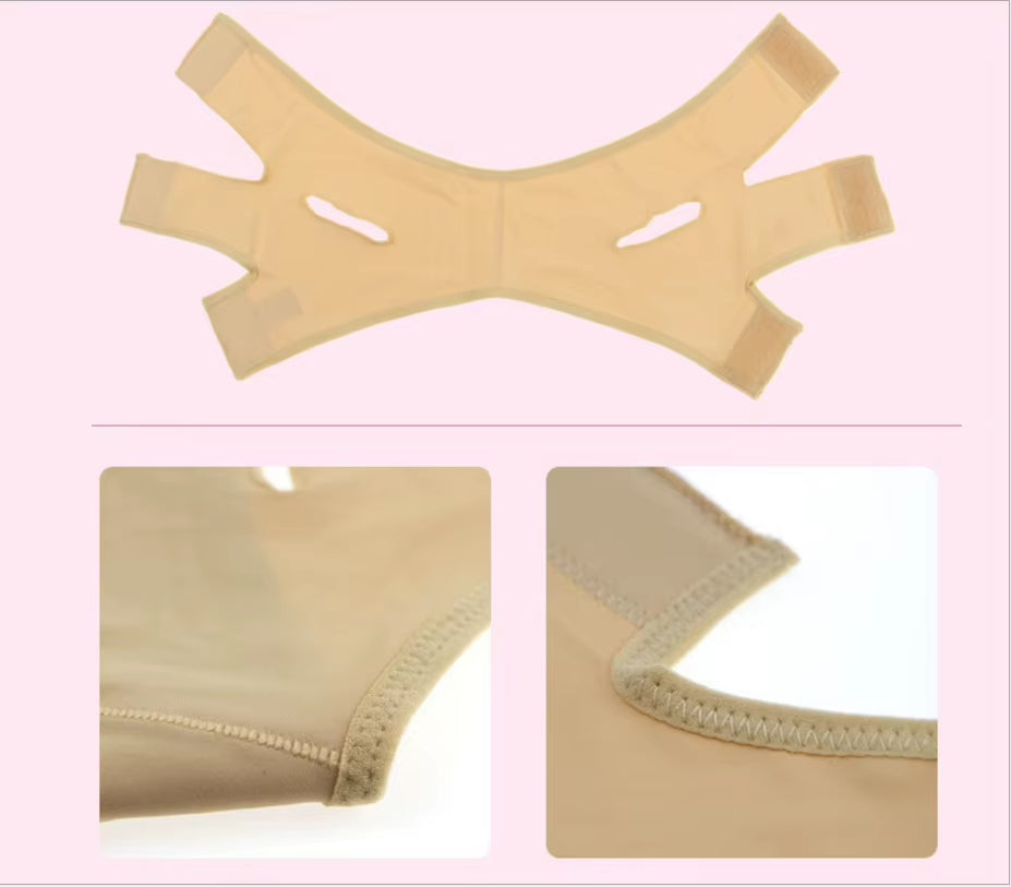 Elastic Face Slimming Bandage V Line Face Shaper Women Chin Cheek Lift up Belt Facial Massager Strap Face Skin Care Tools Beauty